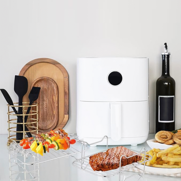 304 Stainless Steel Double-Layer Vertical Air Fryer Baking Rack Ninja AF400AF500