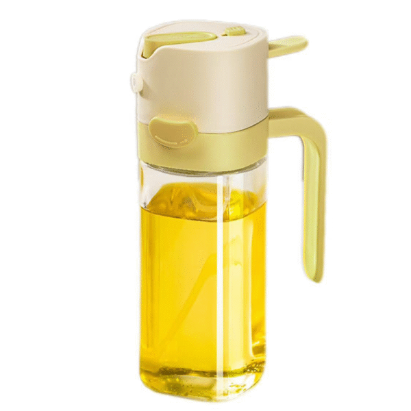 530ML Glass Atomizing Oil Pot - 2-in-1 (Spray & Pour) Non-drip